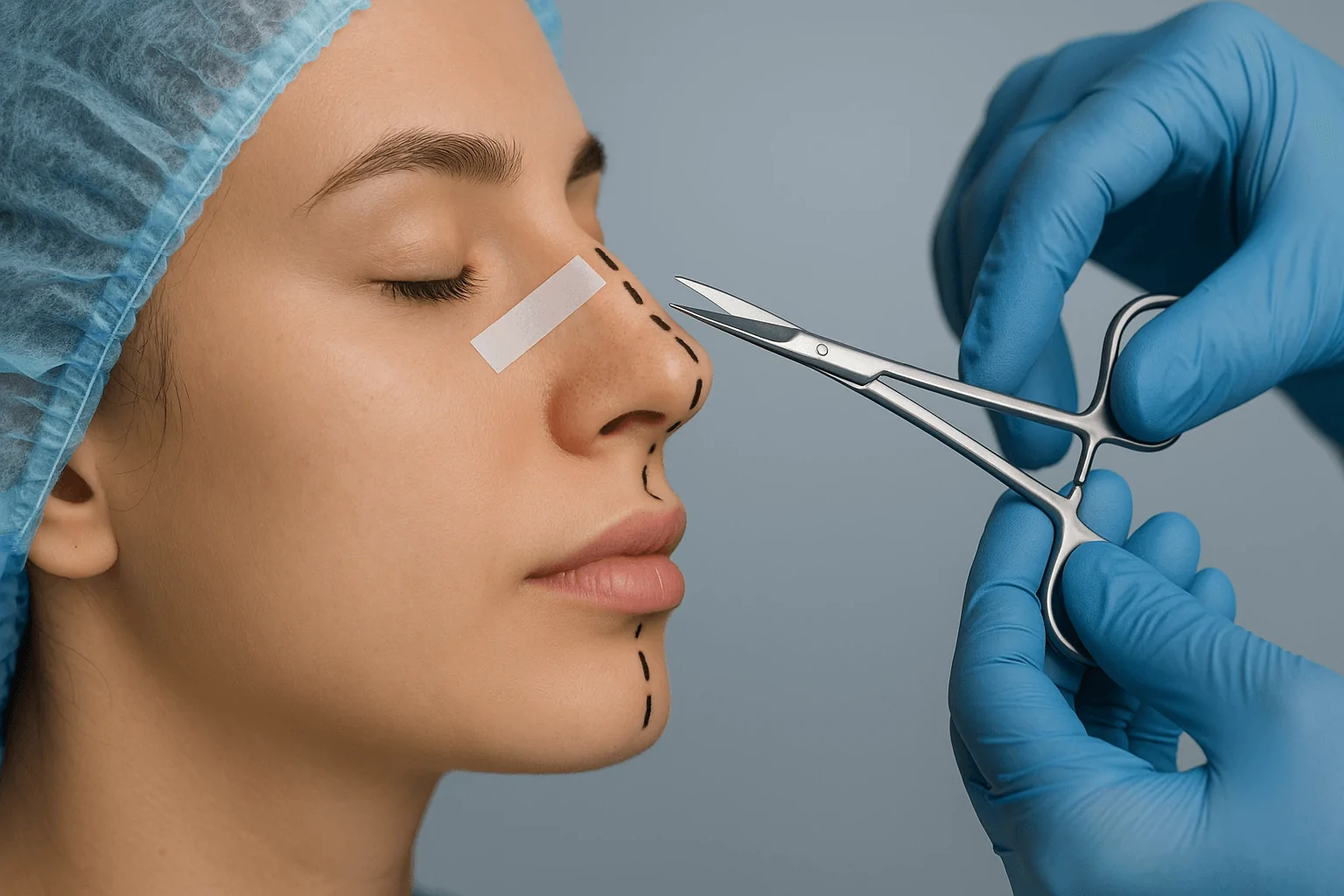 Rhinoplasty nose reshaping surgery in Turkey